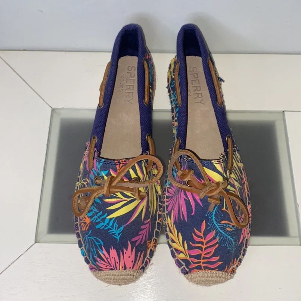 Sperry Katama Cape Espadrille Seaweed Flats Women’s Size 7.5-NWOB